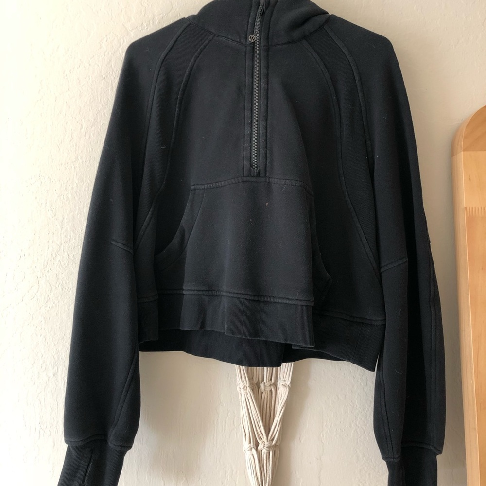Lululemon Scuba Cropped Half Zip Hoodie
